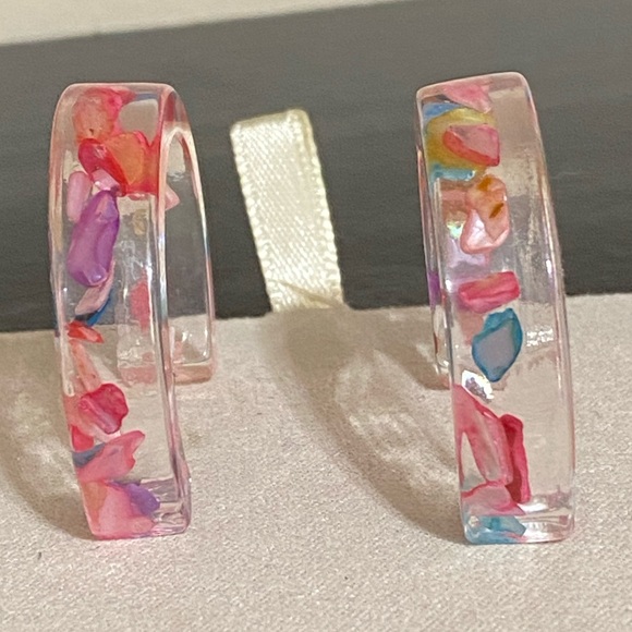 🎉❤️ Liza Multicolor Hoop Earrings - Picture 4 of 4